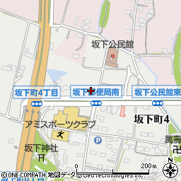 坂下郵便局周辺の地図