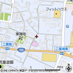 愛知県小牧市二重堀255周辺の地図