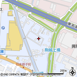 愛知県小牧市二重堀42周辺の地図