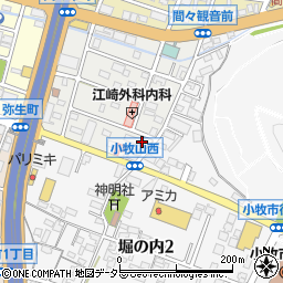 愛知県小牧市曙町54周辺の地図