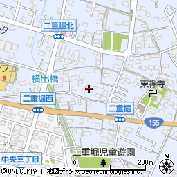 愛知県小牧市二重堀952周辺の地図