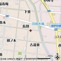 愛知県一宮市浅野長割30-1周辺の地図