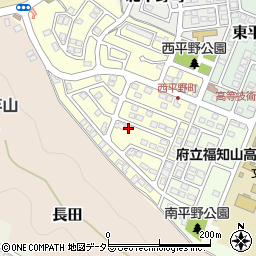 京都府福知山市西平野町周辺の地図