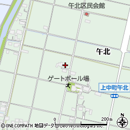 岐阜県羽島市上中町午北248周辺の地図
