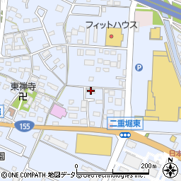 愛知県小牧市二重堀263-2周辺の地図