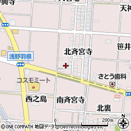 愛知県一宮市千秋町浅野羽根長楽寺70周辺の地図