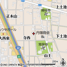 愛知県一宮市浅野寺西周辺の地図
