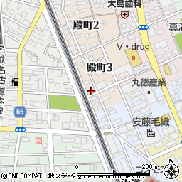 愛知県一宮市殿町3丁目6周辺の地図