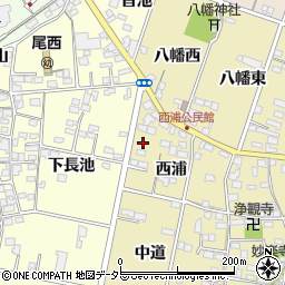 愛知県一宮市西萩原西浦6周辺の地図