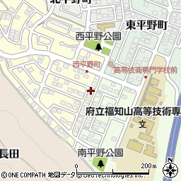 京都府福知山市西平野町74周辺の地図