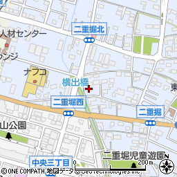 愛知県小牧市二重堀908周辺の地図