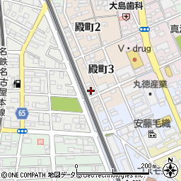 愛知県一宮市殿町3丁目6-2周辺の地図