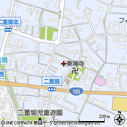 愛知県小牧市二重堀507周辺の地図