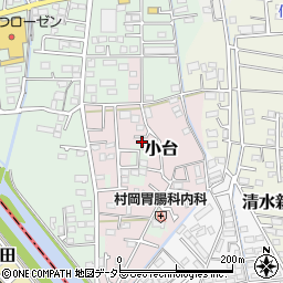 神奈川県小田原市小台38周辺の地図