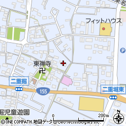 愛知県小牧市二重堀460周辺の地図