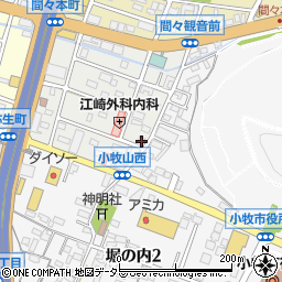 愛知県小牧市曙町55周辺の地図