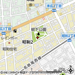 愛知県一宮市昭和2丁目周辺の地図