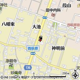 株式会社上田商店　アーブル西萩Ｓ・Ｓ周辺の地図