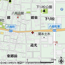 愛知県岩倉市八剱町市江東1700-1周辺の地図