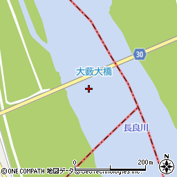 大薮大橋周辺の地図