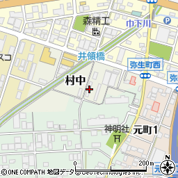 愛知県小牧市村中21周辺の地図