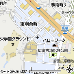 京都府福知山市東羽合町周辺の地図