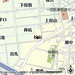 愛知県一宮市蓮池（松山）周辺の地図
