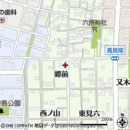 愛知県一宮市馬見塚郷前32-1周辺の地図