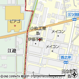愛知県小牧市三ツ渕1002周辺の地図