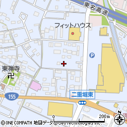 愛知県小牧市二重堀172周辺の地図