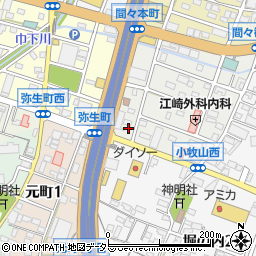 愛知県小牧市曙町26周辺の地図