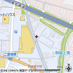 愛知県小牧市二重堀64周辺の地図