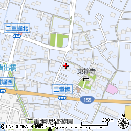 愛知県小牧市二重堀505周辺の地図
