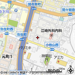 愛知県小牧市曙町36周辺の地図