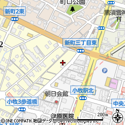 愛知県小牧市小牧2丁目502周辺の地図