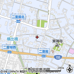 愛知県小牧市二重堀957周辺の地図