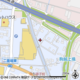 愛知県小牧市二重堀65周辺の地図
