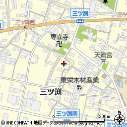 愛知県小牧市三ツ渕581周辺の地図