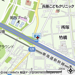 冨田周辺の地図