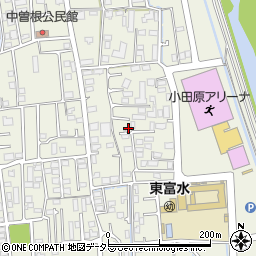 神奈川県小田原市中曽根323周辺の地図