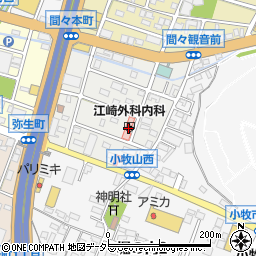 柳雪会江崎外科内科周辺の地図