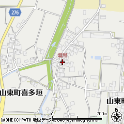 兵庫県朝来市山東町溝黒305周辺の地図