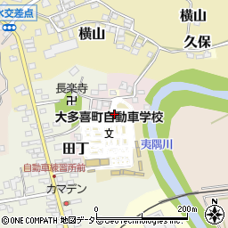 千葉県夷隅郡大多喜町田丁256周辺の地図