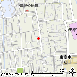 神奈川県小田原市中曽根13周辺の地図