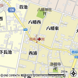 愛知県一宮市西萩原八幡東13周辺の地図
