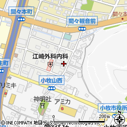 愛知県小牧市曙町57周辺の地図