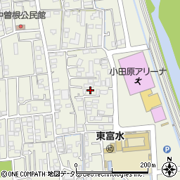 神奈川県小田原市中曽根318周辺の地図