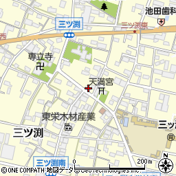 愛知県小牧市三ツ渕377周辺の地図