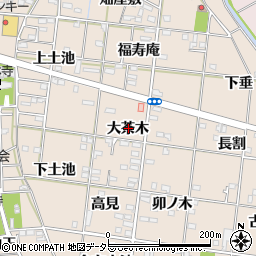 愛知県一宮市浅野大茶木周辺の地図