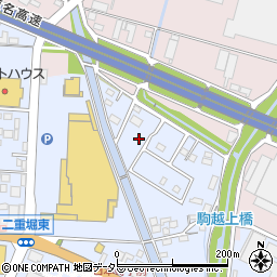 愛知県小牧市二重堀69周辺の地図